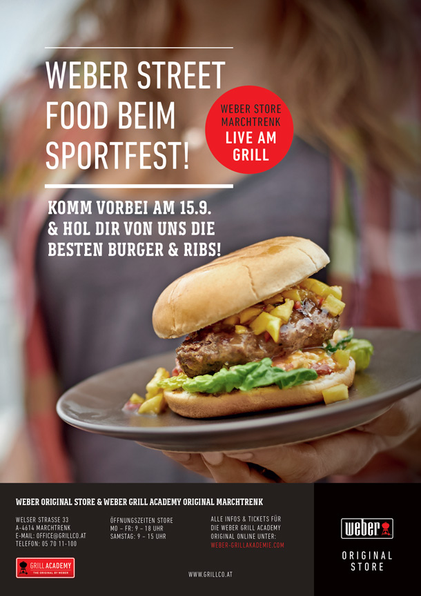 Grillspezialitäten vom Weber Originals Store Marchtrenk