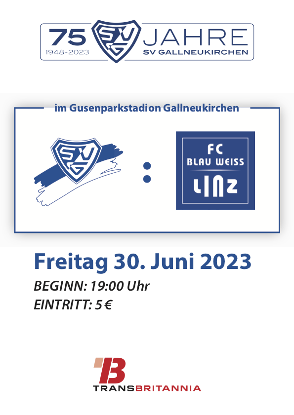 Plakat Gallneukirchen - FC Blau-Weiß Linz