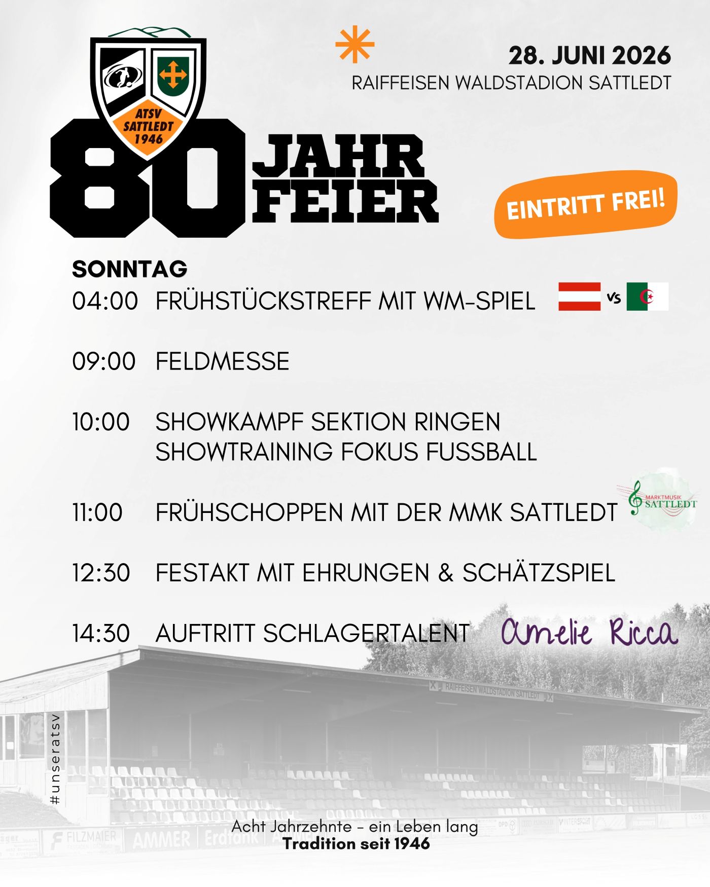 sattledt 80 sonntag