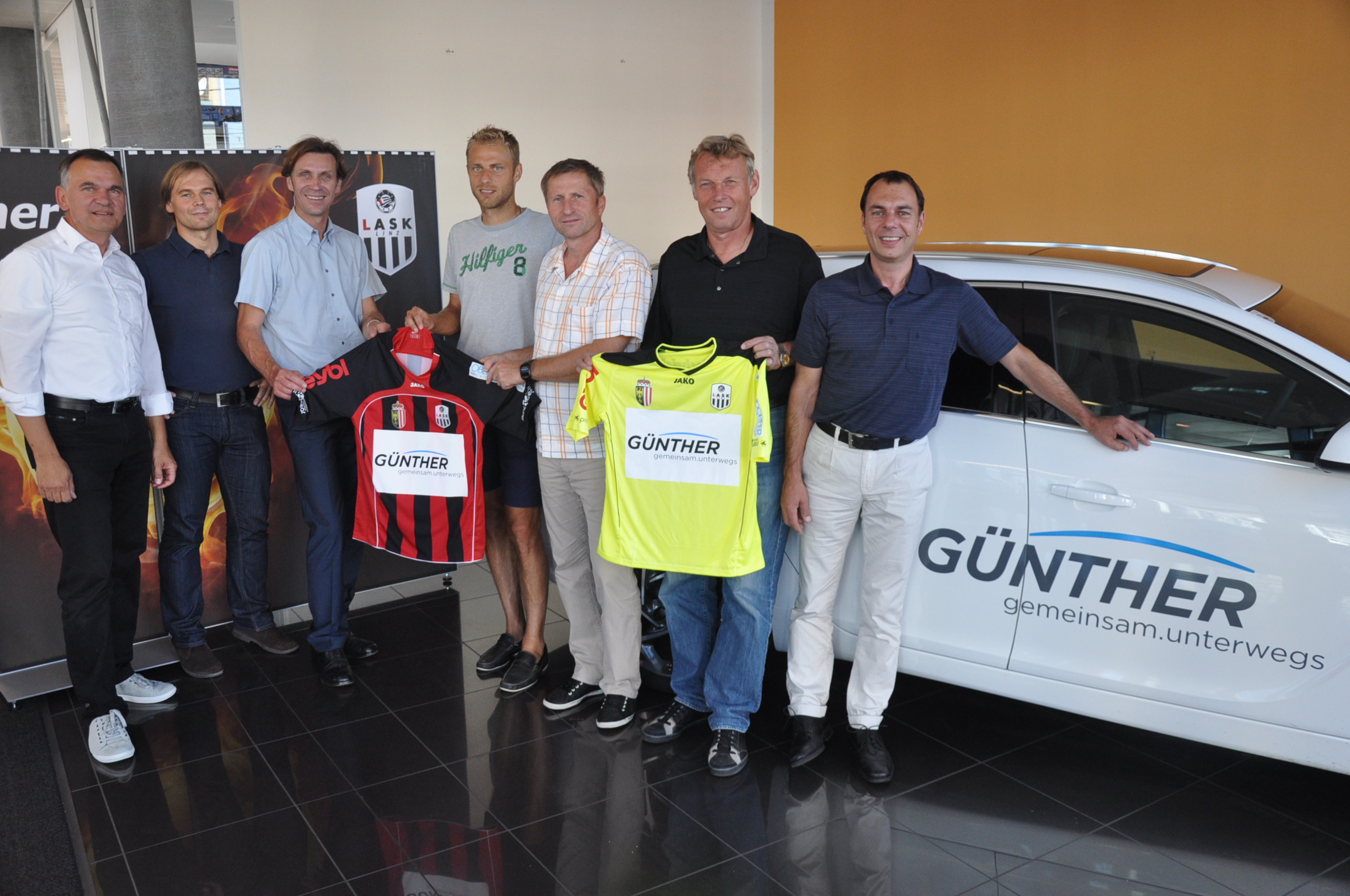 LASK hat mit Auto Günther einen neuen Trikotsponsor