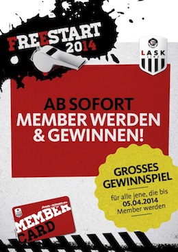 "LASK Freestart 2014" - Member werden und gewinnen