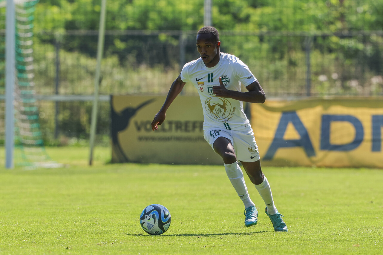 Michael John Lema stieg mit dem DSV Leoben in die 2. Liga auf