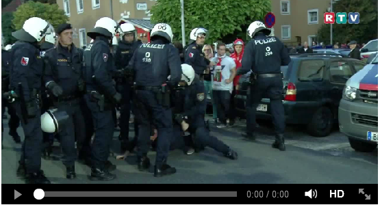 Ausschreitungen bei LASK Linz gegen Vorwärts Steyr